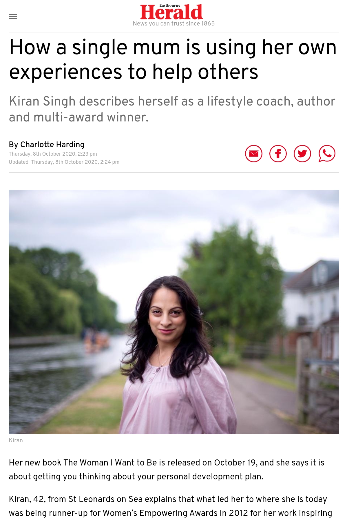 Kiran Singh - Eastbourne Herald