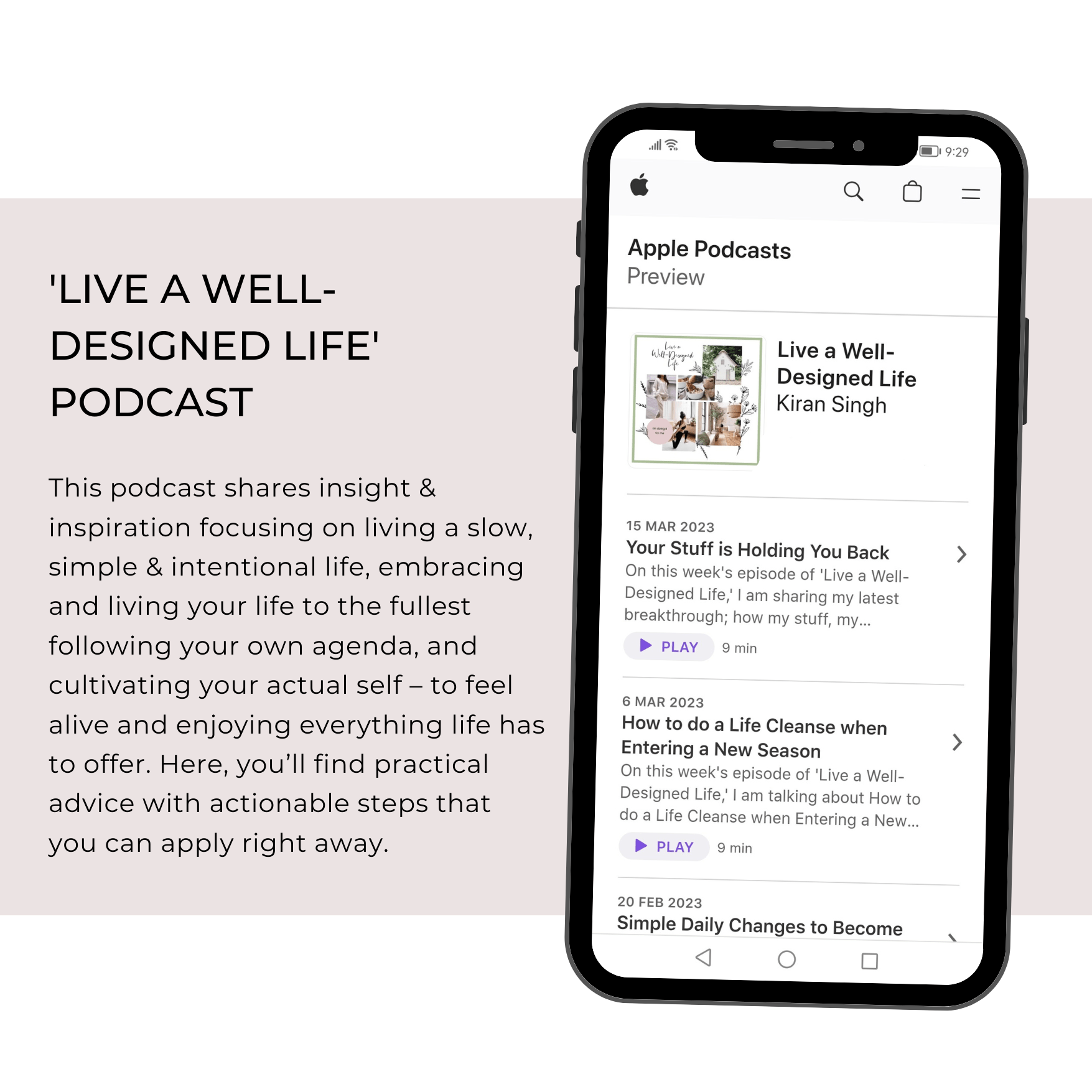 Live a Well-Designed Life Podcast